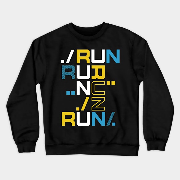 run Crewneck Sweatshirt by HBfunshirts